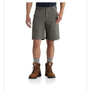Carhartt Rugged Flex - Relaxed Fit - Canvas Work Short Men’s Sz 42/11”Grey NEW